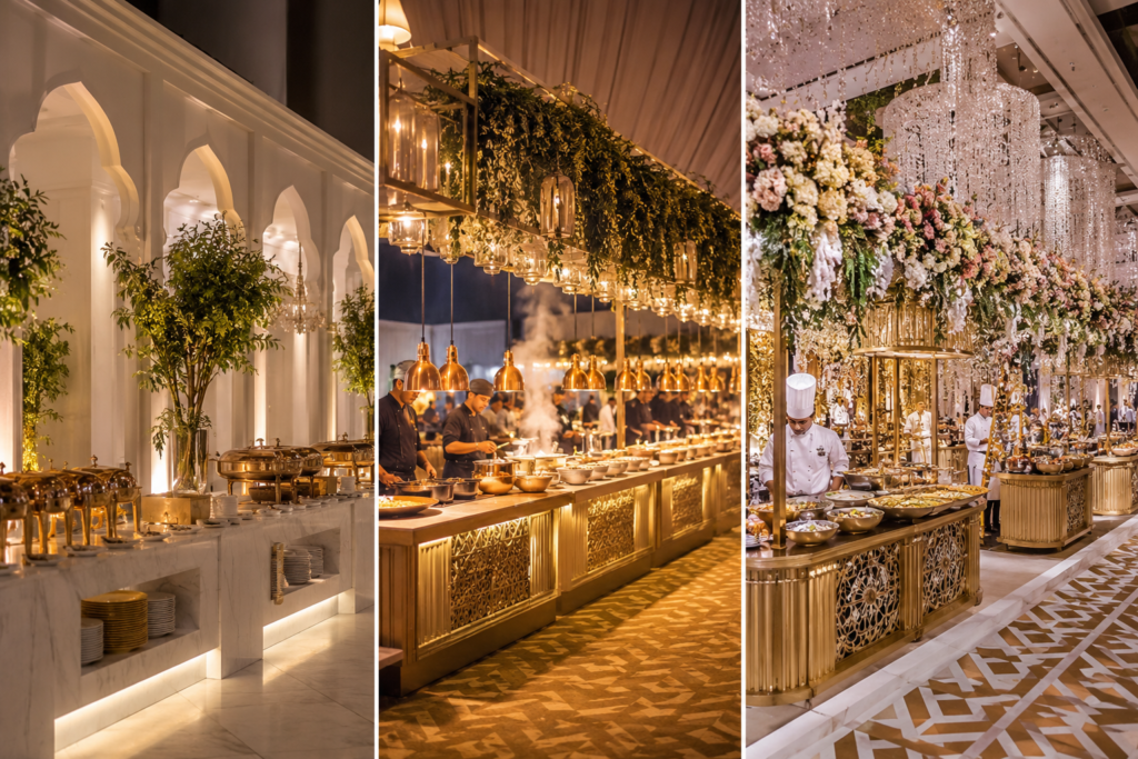 Gold and Platinum wedding catering package comparison