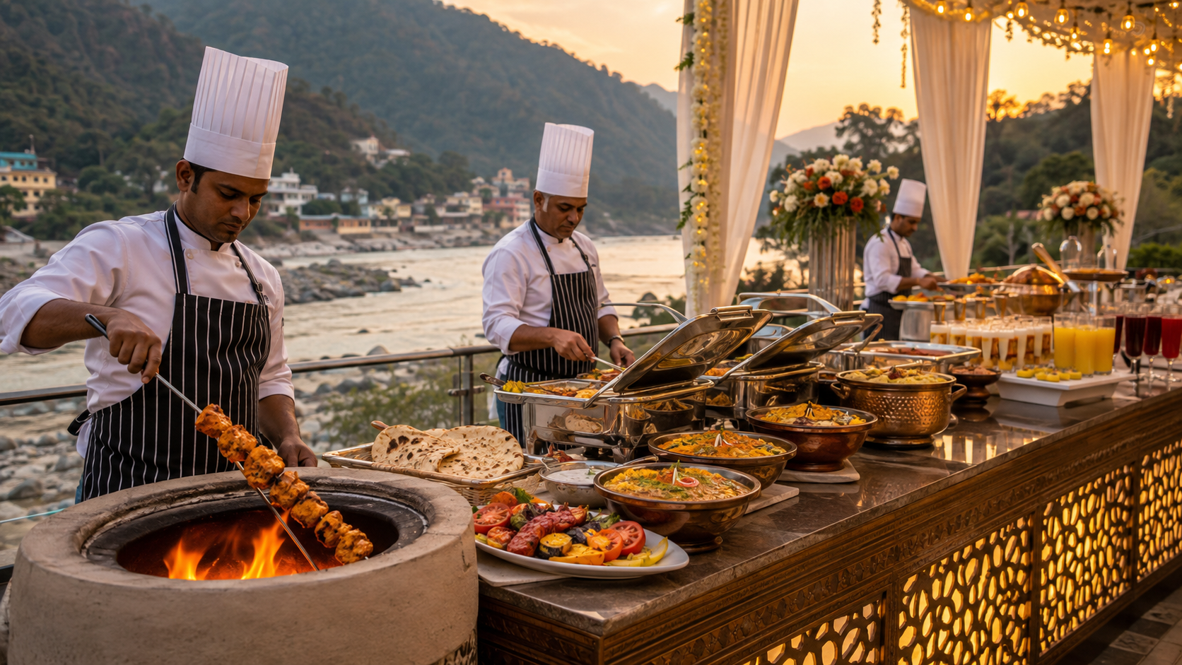 Planning menus and packages for destination wedding catering in Uttarakhand