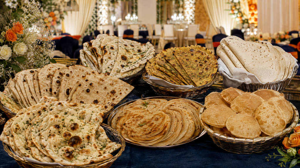 Indian Breads for Wedding Menu: 50+ Roti, Naan & Kulcha Ideas