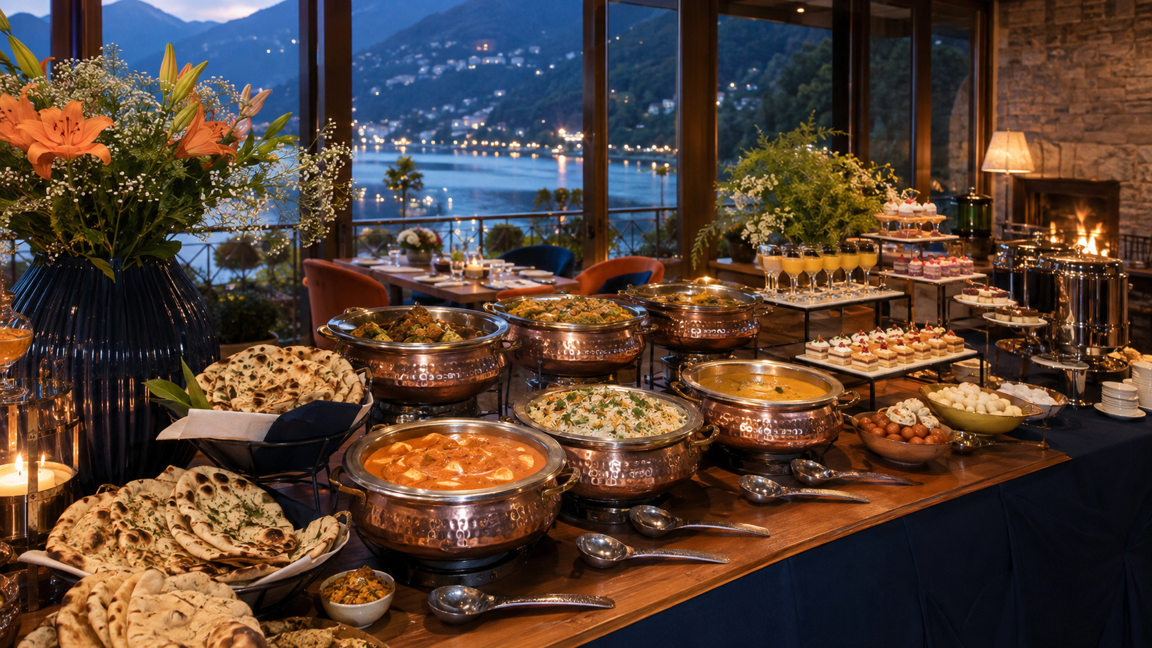 Premium wedding buffet and dessert menu in Nainital